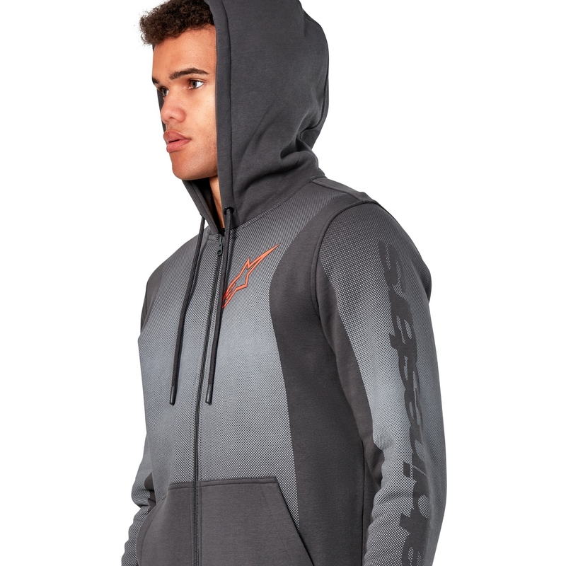 Sweat à capuche Alpinestars Arising gris foncé-gris clair