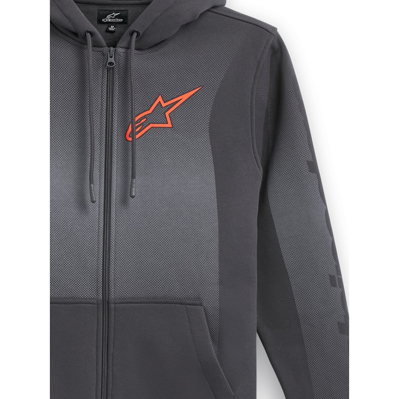 Sweat à capuche Alpinestars Arising gris foncé-gris clair