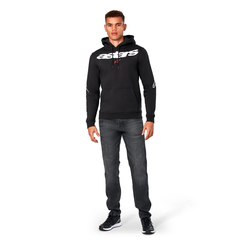 Sweat à capuche Alpinestars Elliptic noir