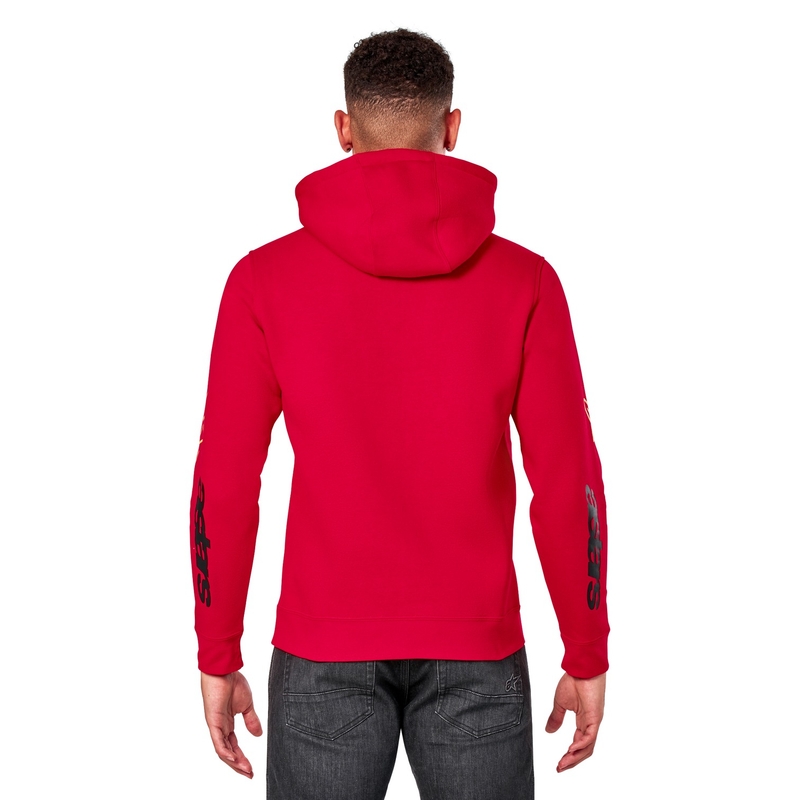 Sweat à capuche Alpinestars Elliptic rouge