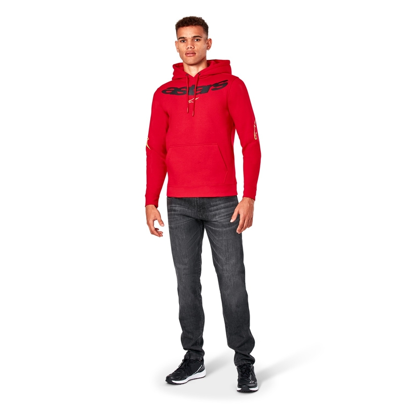 Sweat à capuche Alpinestars Elliptic rouge