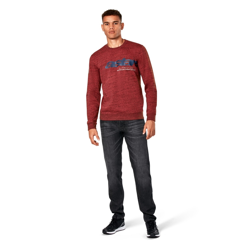 Polaire Alpinestars Episode Crew rouge foncé
