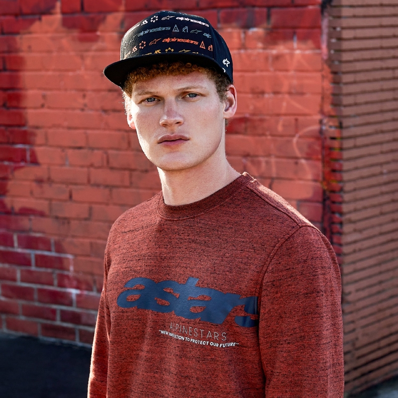 Polaire Alpinestars Episode Crew rouge foncé