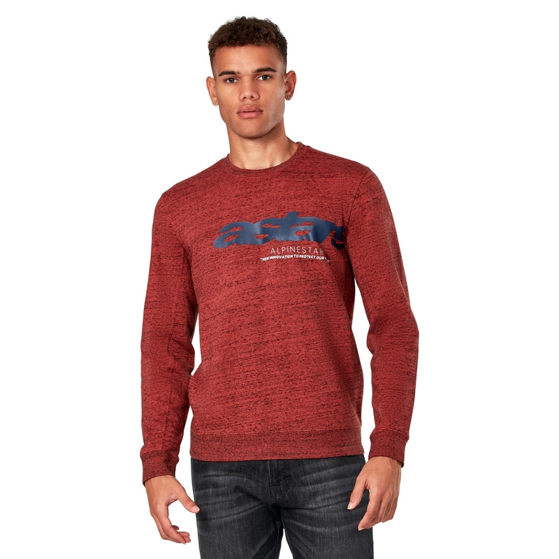 Polaire Alpinestars Episode Crew rouge foncé