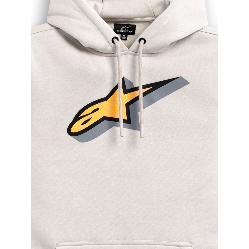 Sweat à capuche Alpinestars Quickness blanc cassé