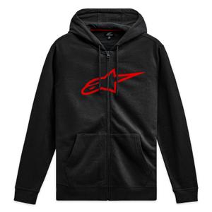 Sweat à capuche Alpinestars Ageless Zip 3 noir-rouge