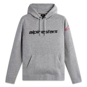 Alpinestars Wordmark Hoodie 3 gris-rouge-noir
