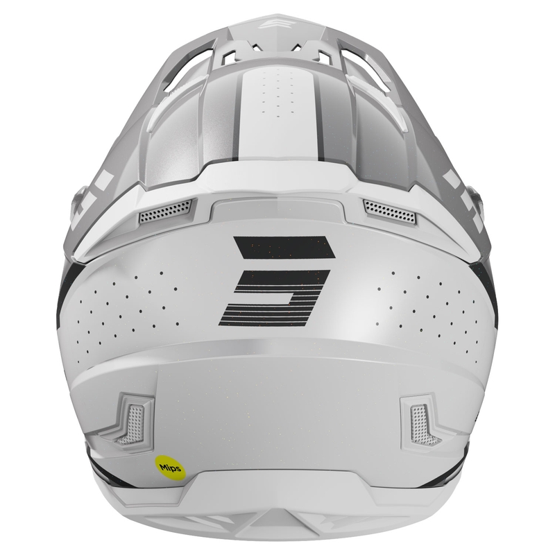 Casque cross Shot Core Honor gris-perle