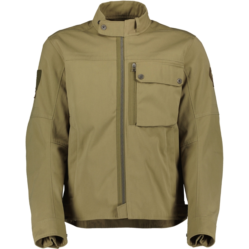 Blouson moto SCOTT JACKET VINTAGE COVERT vert