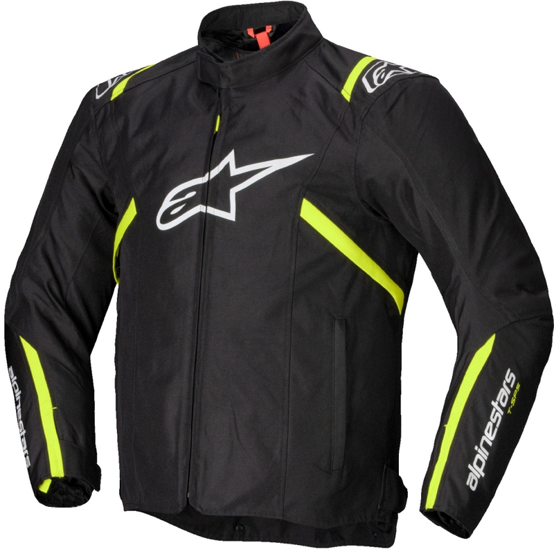 Blouson moto imperméable Alpinestars T-SPS 2 noir-blanc-jaune fluo