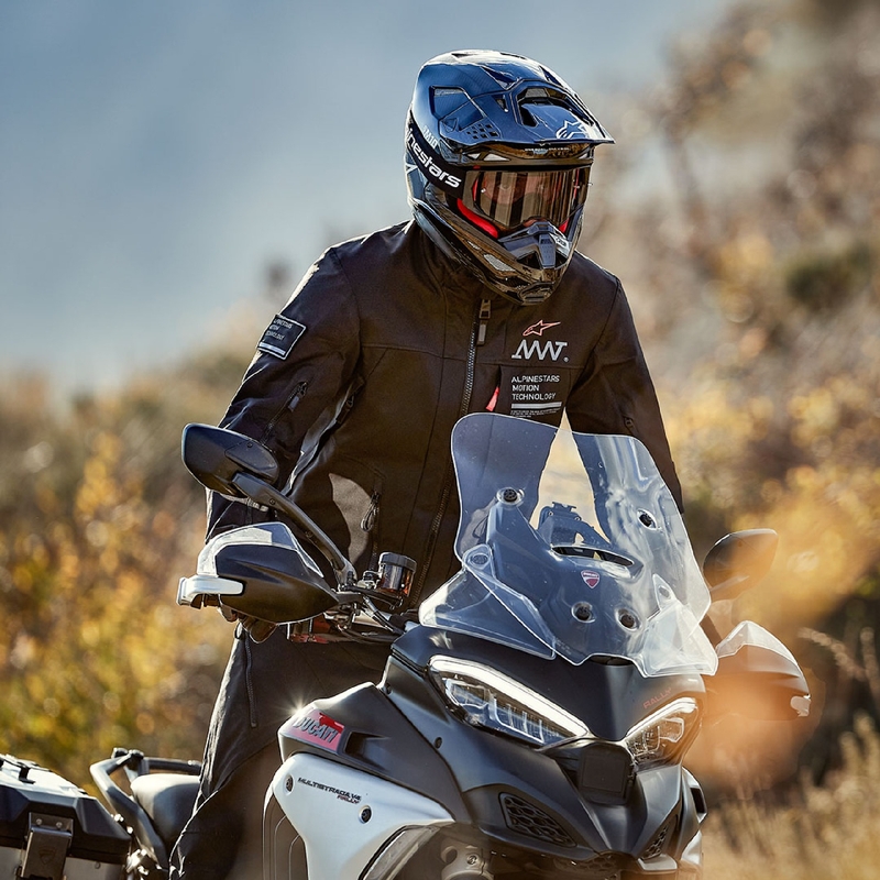 Veste de moto Alpinestars AMT-8 Stretch Drystar XF noir