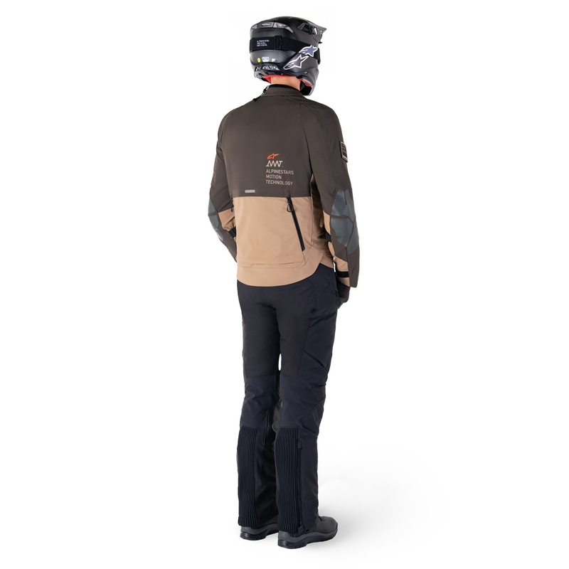Blouson moto Alpinestars AMT-8 Stretch Drystar XF marron-kaki