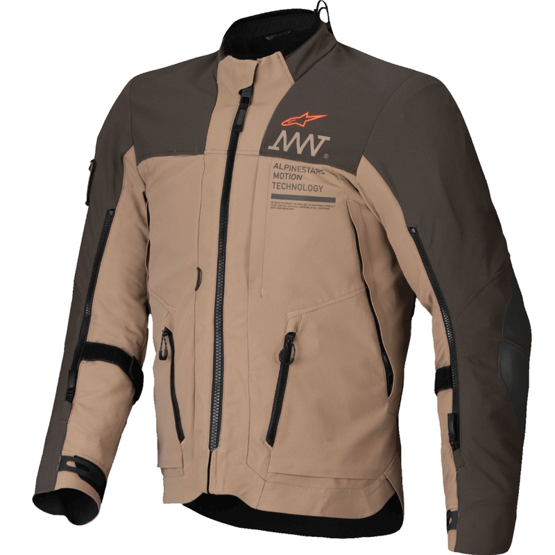 Blouson moto Alpinestars AMT-8 Stretch Drystar XF marron-kaki