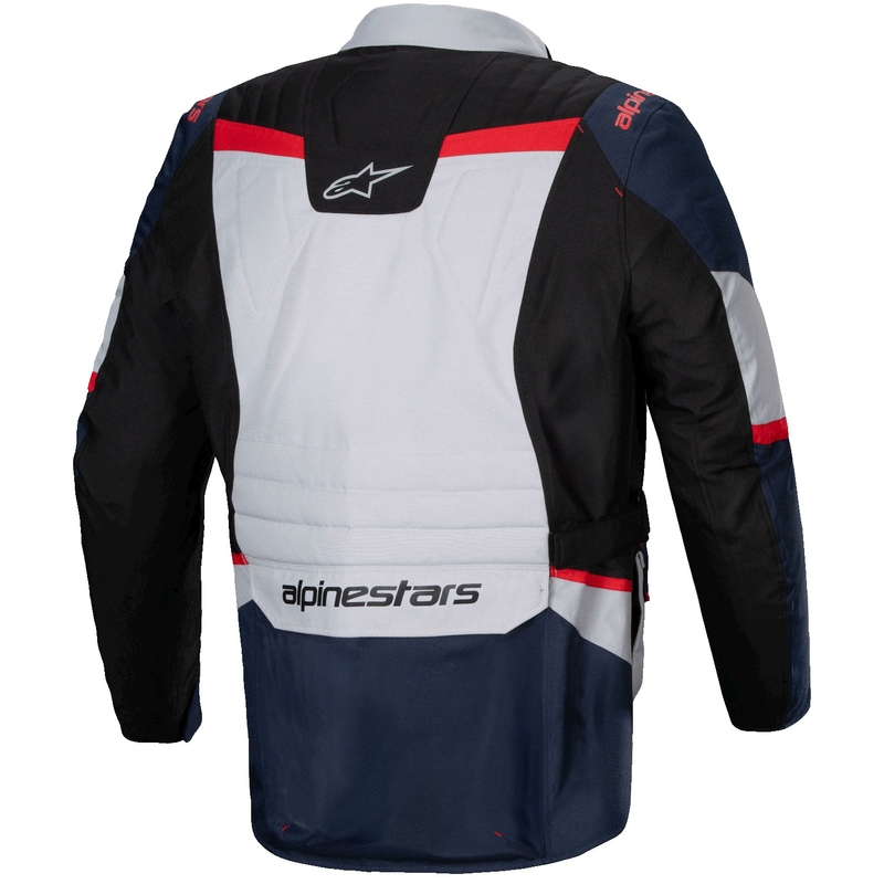 Blouson moto imperméable Alpinestars ST-1 bleu foncé-noir-rouge