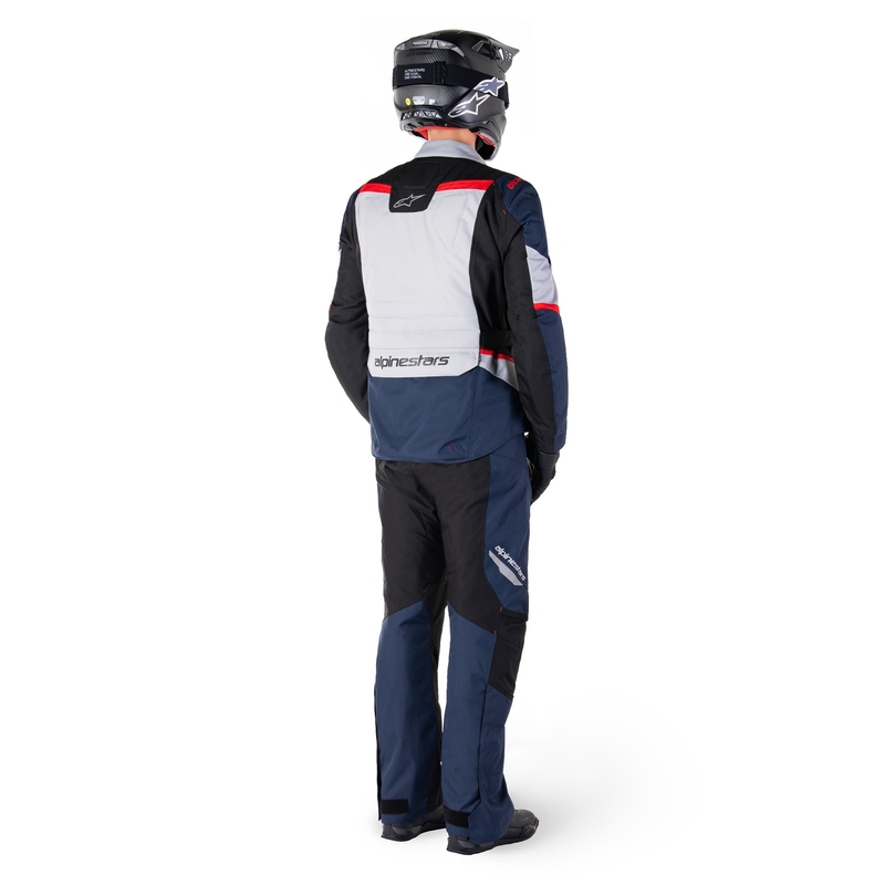 Blouson moto imperméable Alpinestars ST-1 bleu foncé-noir-rouge