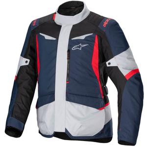 Blouson moto imperméable Alpinestars ST-1 bleu foncé-noir-rouge