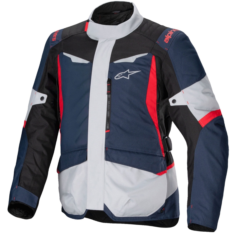 Blouson moto imperméable Alpinestars ST-1 bleu foncé-noir-rouge