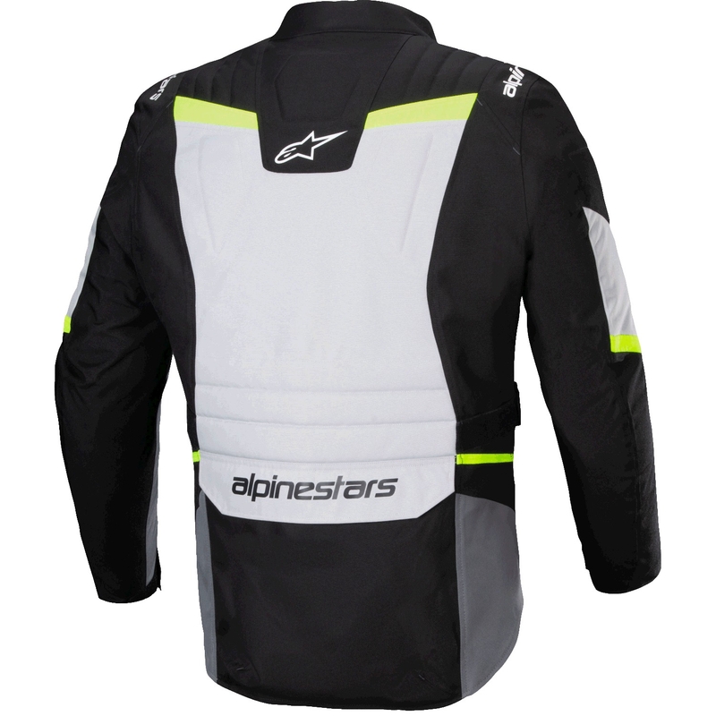 Blouson moto imperméable Alpinestars ST-1 gris-noir-jaune fluo