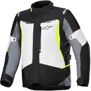 Blouson moto imperméable Alpinestars ST-1 gris-noir-jaune fluo