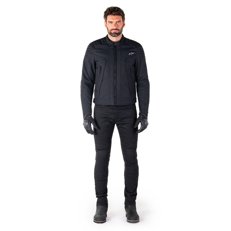 Blouson Moto Hydrofuge Alpinestars Clayton Noir-Noir