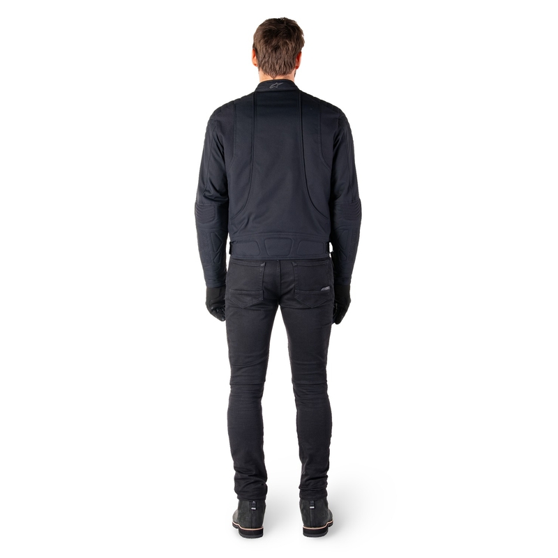 Blouson Moto Hydrofuge Alpinestars Clayton Noir-Noir