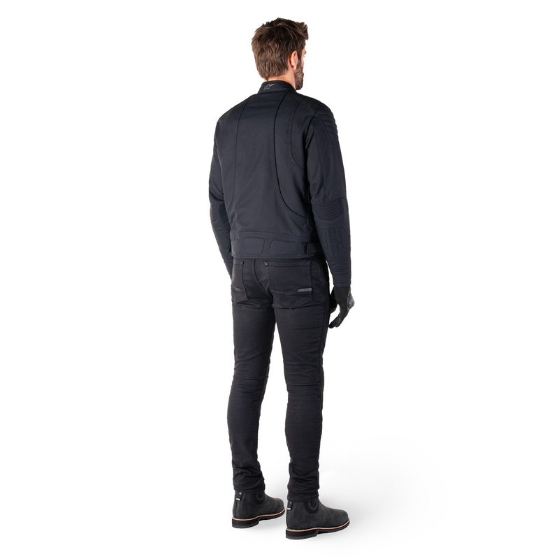 Blouson Moto Hydrofuge Alpinestars Clayton Noir-Noir
