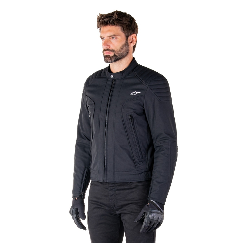 Blouson Moto Hydrofuge Alpinestars Clayton Noir-Noir