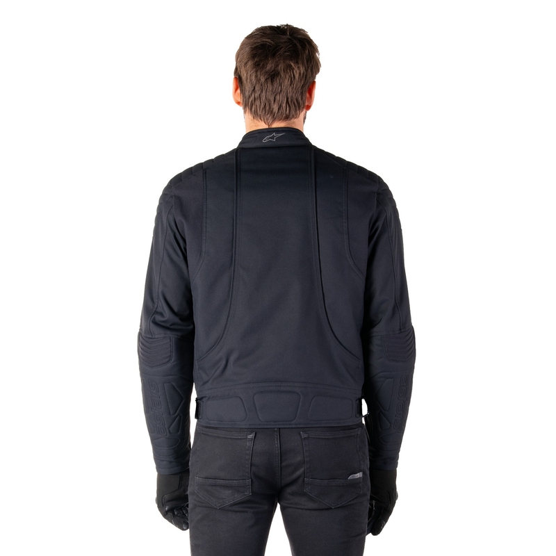 Blouson Moto Hydrofuge Alpinestars Clayton Noir-Noir