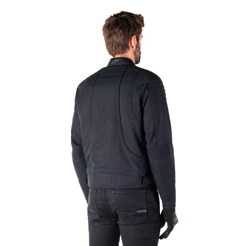 Blouson Moto Hydrofuge Alpinestars Clayton Noir-Noir