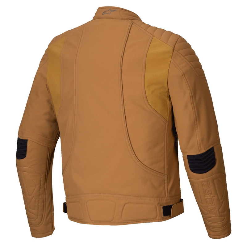 Veste de moto résistante à l'eau Alpinestars Clayton marron clair
