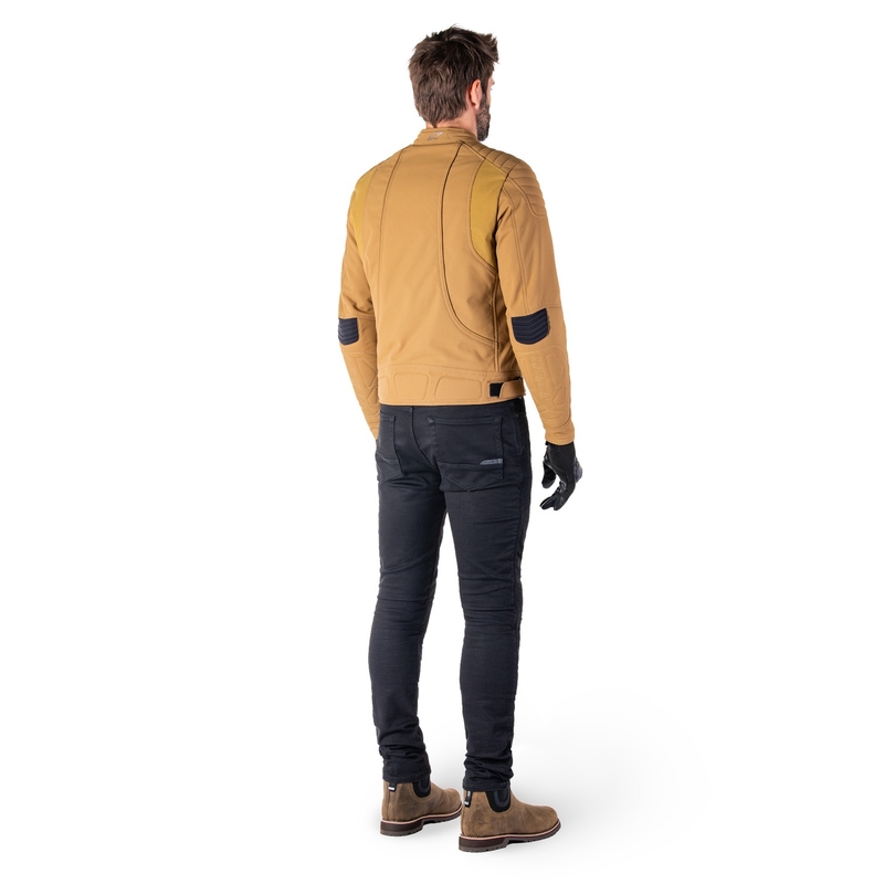 Veste de moto résistante à l'eau Alpinestars Clayton marron clair