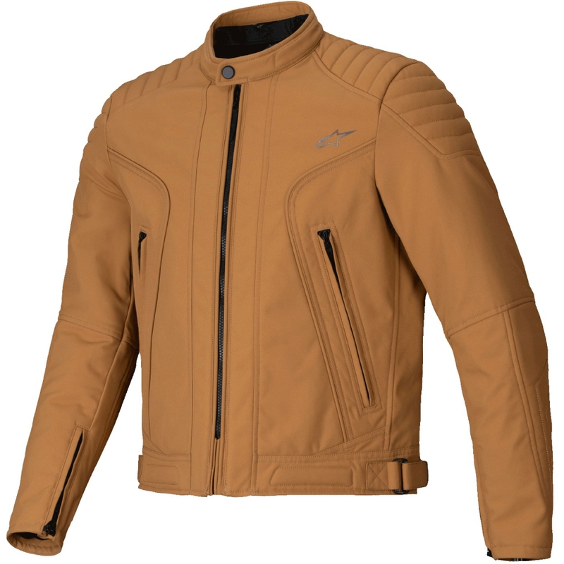 Veste de moto résistante à l'eau Alpinestars Clayton marron clair