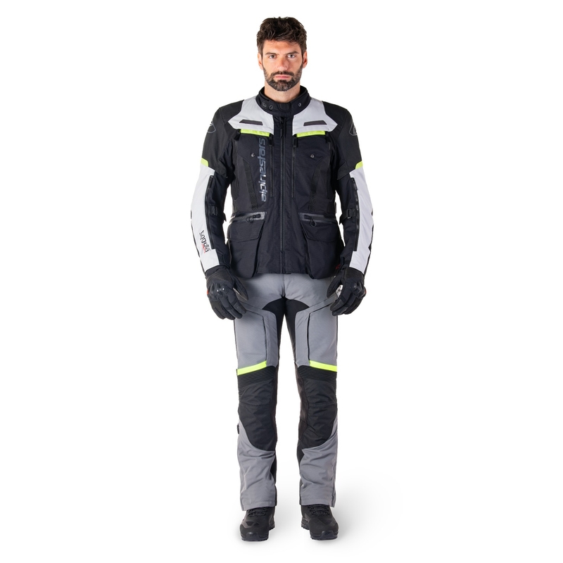 Blouson moto Alpinestars Bogota PRO Drystar noir-gris-jaune fluo