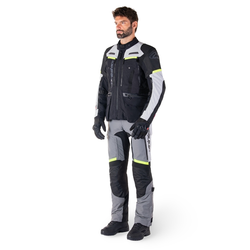 Blouson moto Alpinestars Bogota PRO Drystar noir-gris-jaune fluo