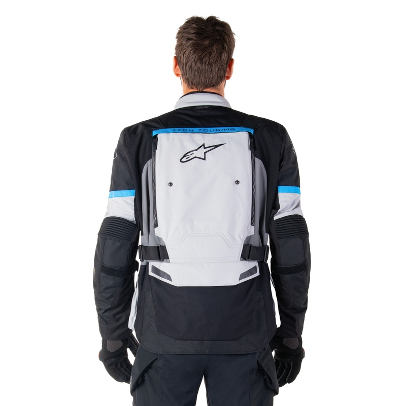 Blouson moto Alpinestars Bogota PRO Drystar gris-noir-bleu