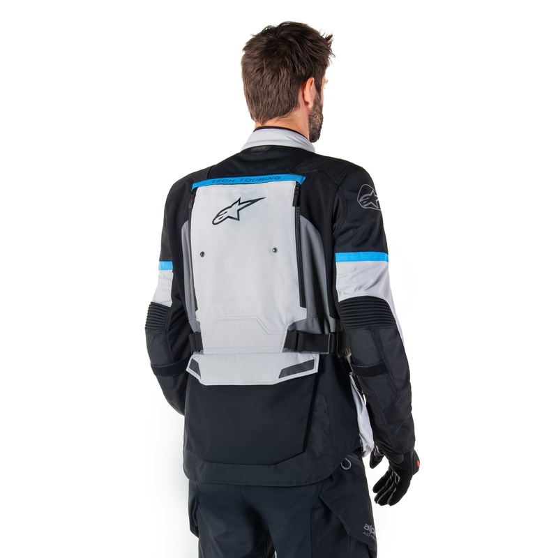 Blouson moto Alpinestars Bogota PRO Drystar gris-noir-bleu