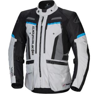 Blouson moto Alpinestars Bogota PRO Drystar gris-noir-bleu