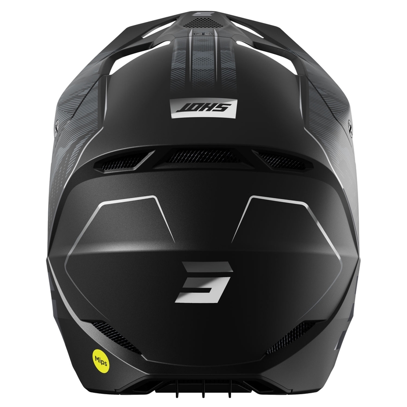 Casque cross Shot Camo Tactic mat noir-gris