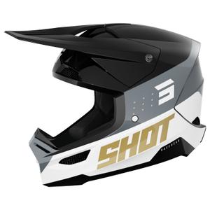 Casque de motocross Shot Furious League or-noir