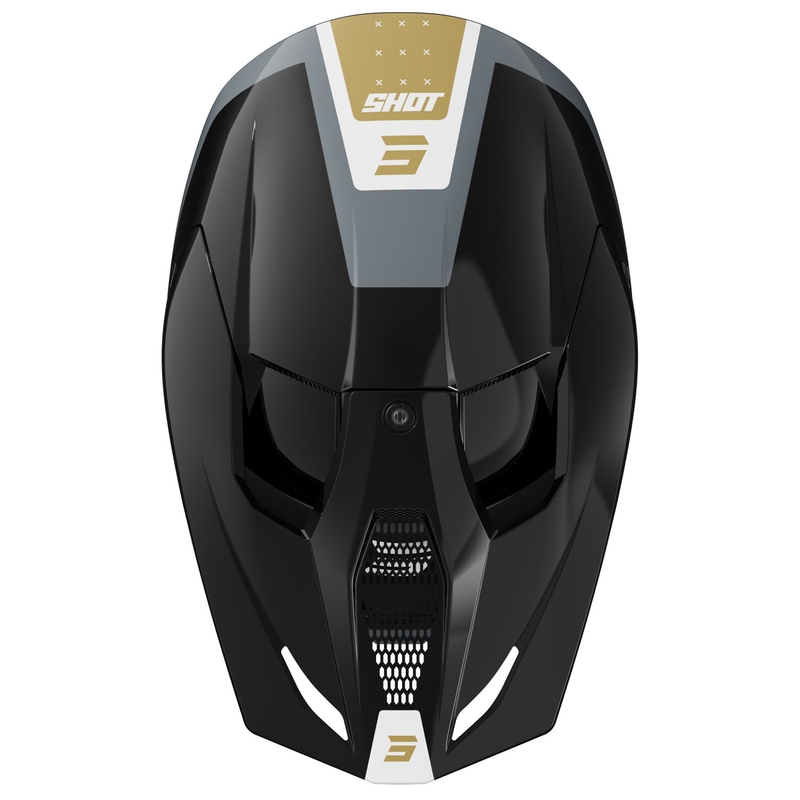 Casque de motocross Shot Furious League or-noir