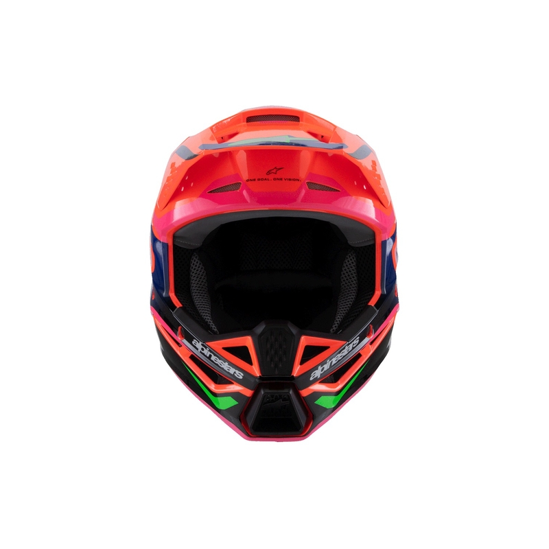 Casque motocross enfant Alpinestars S-M3 HAIDEN DEEGAN fluo orange-violet-rose-vert