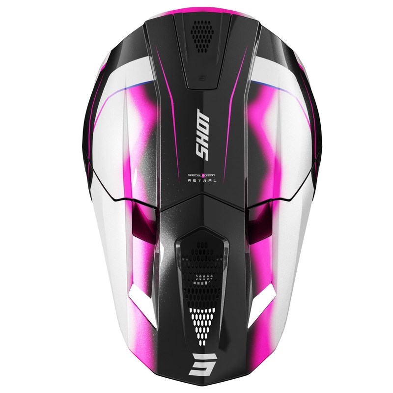 Casque cross Shot Lite Astral bleu-rose