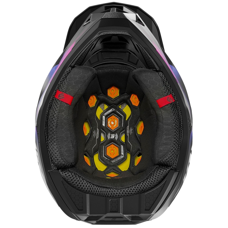 Casque cross Shot Lite Astral bleu-rose