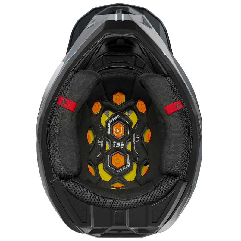 Casque cross Shot Lite Challenger gris perle holographique