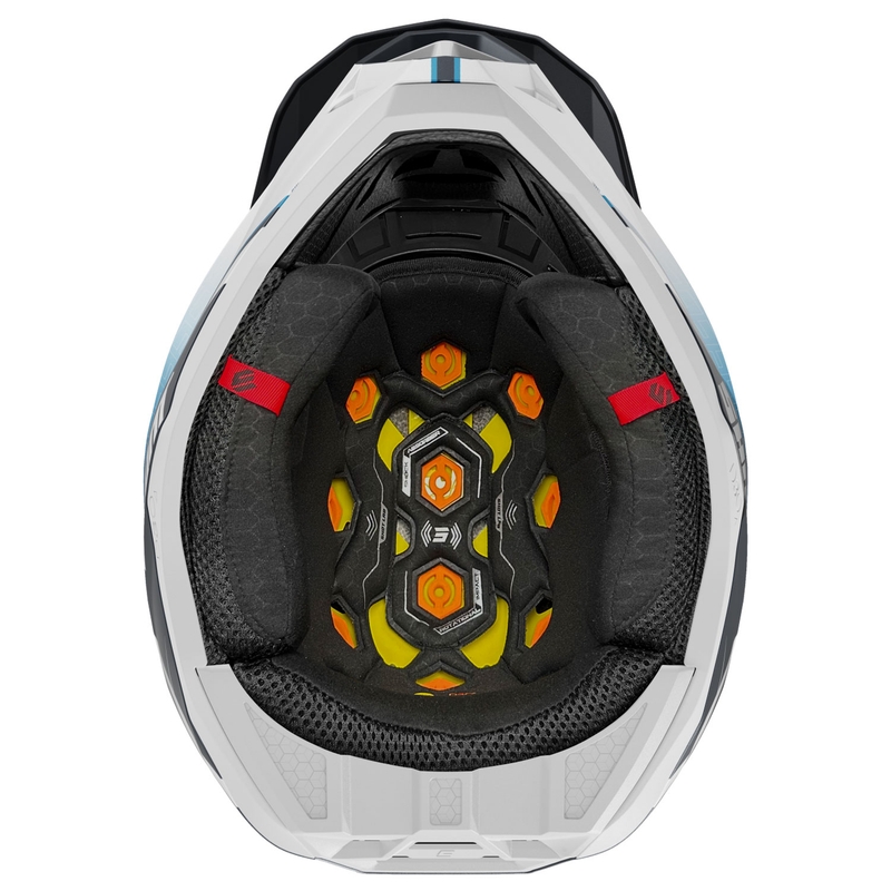 Casque cross Shot Lite Challenger bleu mat
