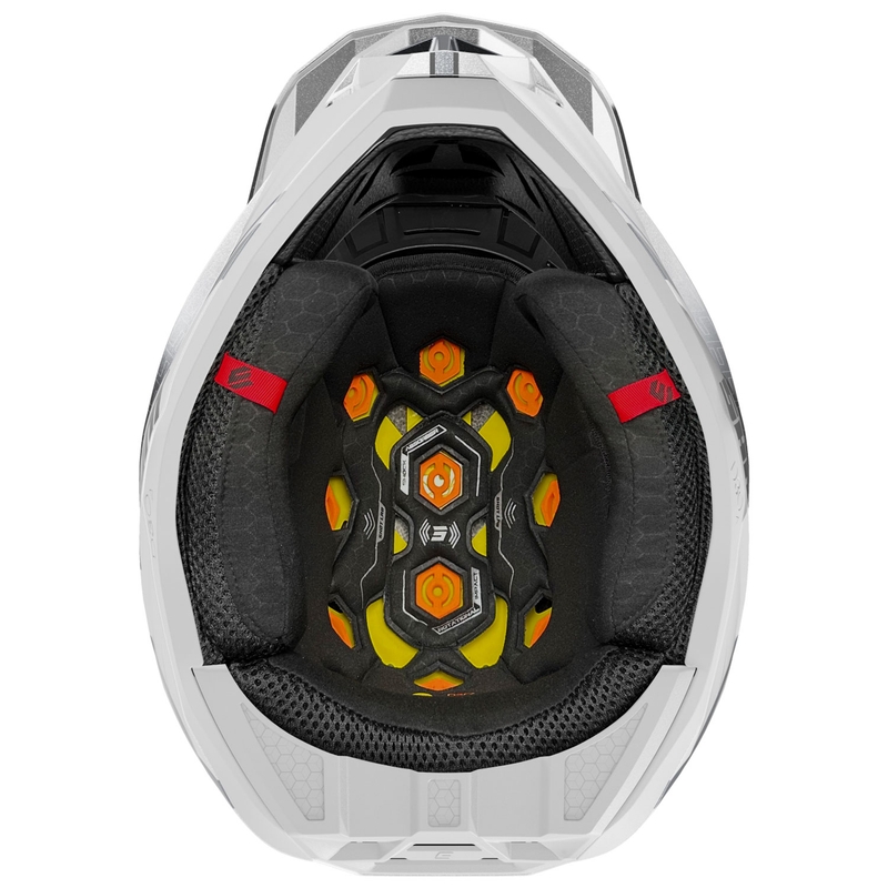 Casque cross Shot Lite Challenger perle noir-blanc