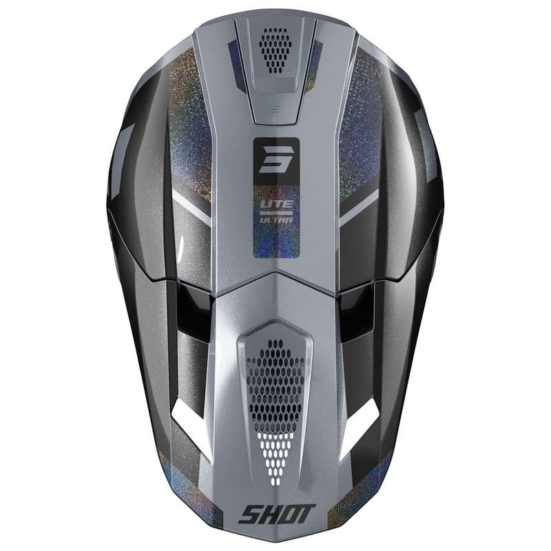 Casque cross Shot Lite Ultra mat holographique