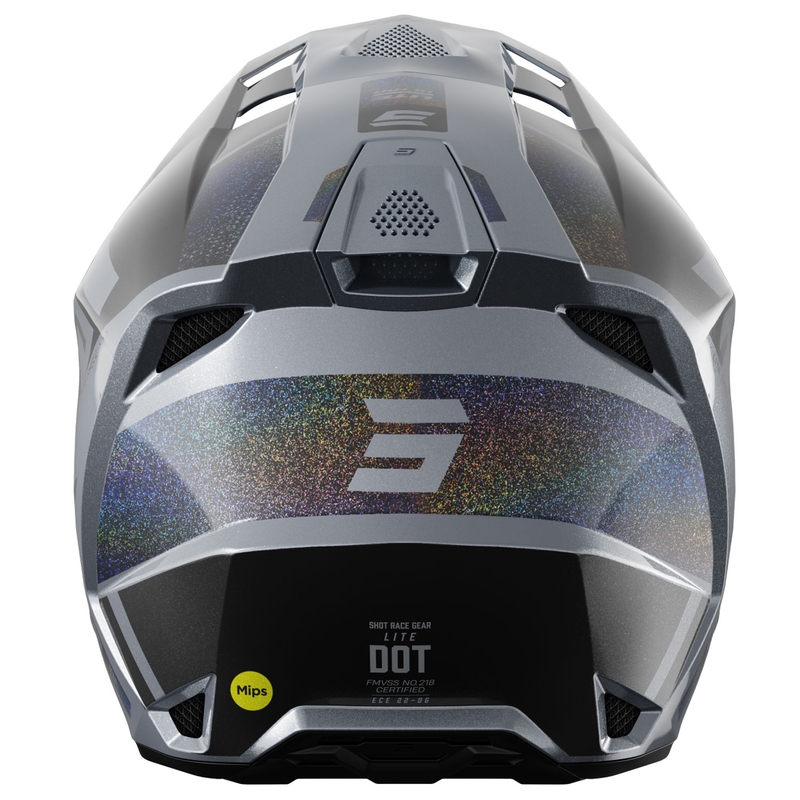Casque cross Shot Lite Ultra mat holographique