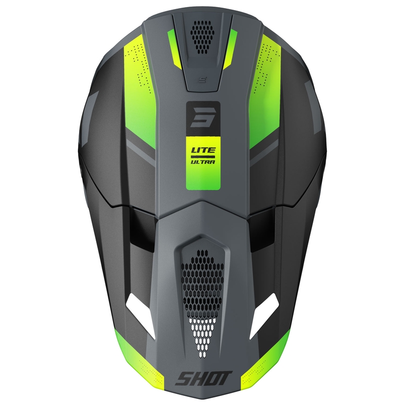 Casque cross Shot Lite Ultra jaune fluo mat