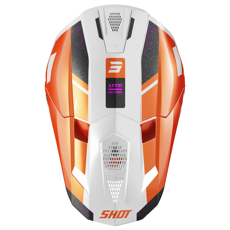 Casque cross Shot Lite Ultra orange perle